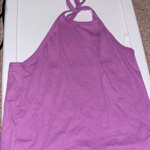 Open Back Halter Tank